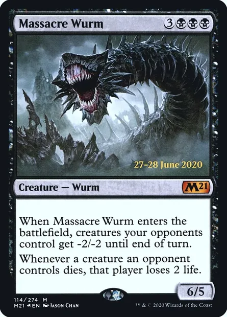 Massacre Wurm, Magic card PM21 114s — Core Set 2021 Promos set