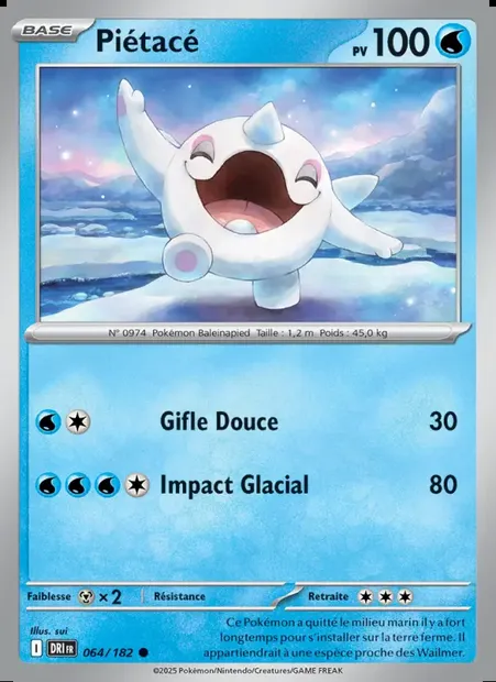 Piétacé, carte Pokémon DRI 064 — extension Rivalités Destinées
