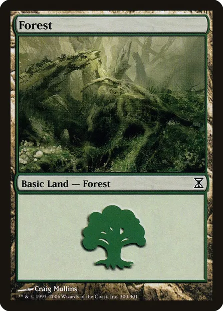 Forest, Magic card TSP 300 — Time Spiral set