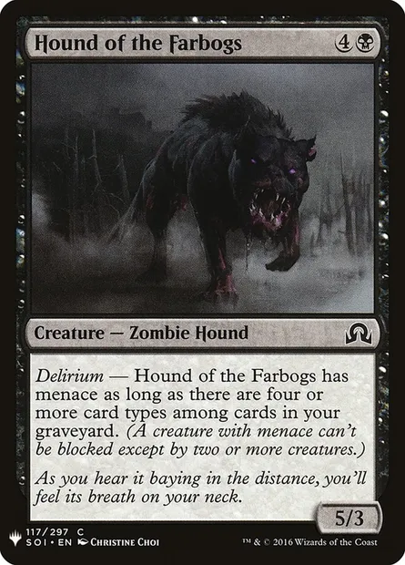 Chien des Farbogs, carte Magic PLST SOI-117 — extension The List