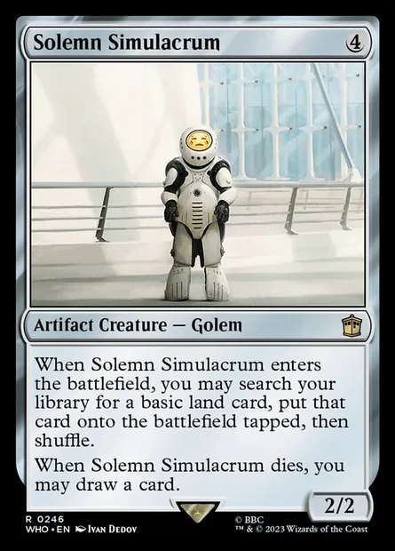 Solemn Simulacrum, Magic card WHO 246 — Doctor Who set