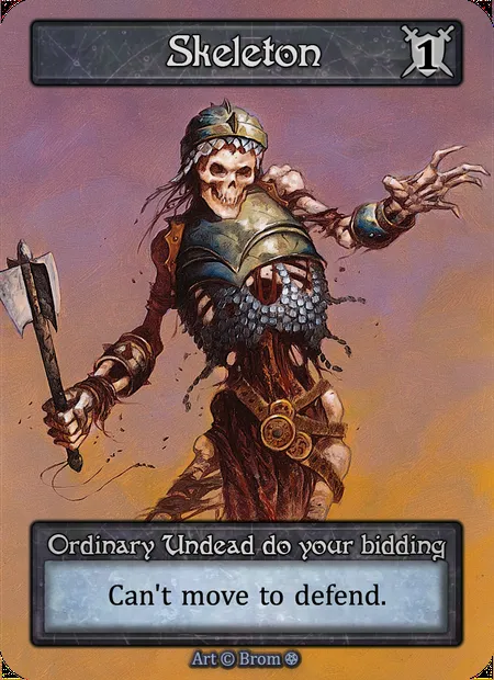 Skeleton, Sorcery card GOT 173 — Gothic set