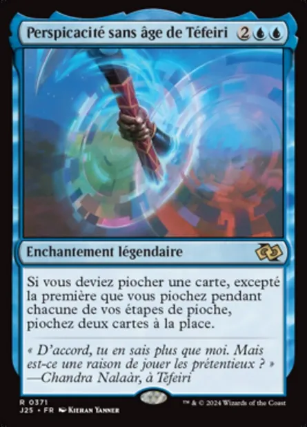 Perspicacité sans âge de Téfeiri, carte Magic J25 371 — extension Foundations Jumpstart