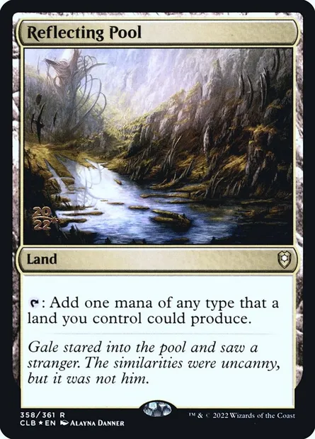 Reflecting Pool, Magic card PCLB 358s — Battle for Baldur's Gate Promos set
