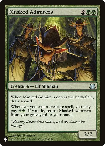 Masked Admirers, Magic card PLST MMA-154 — The List set