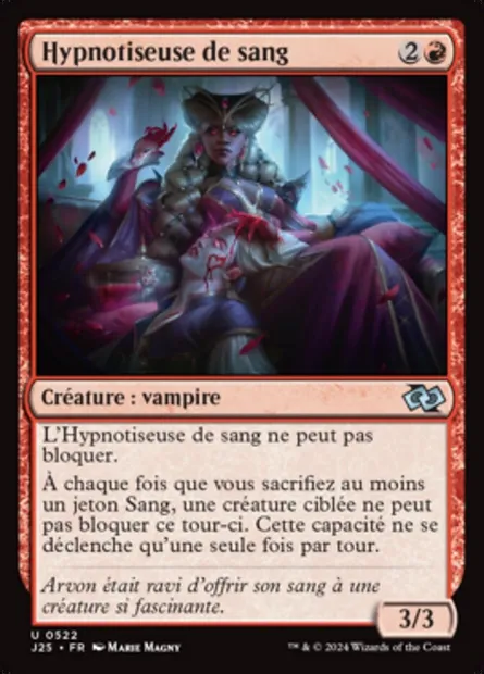 Hypnotiseuse de sang, carte Magic J25 522 — extension Foundations Jumpstart