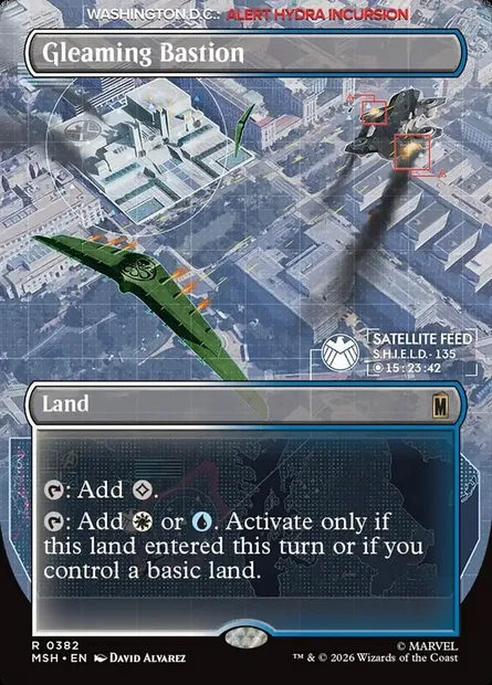 Gleaming Bastion, Magic card MSH 382 — Marvel Super Heroes set