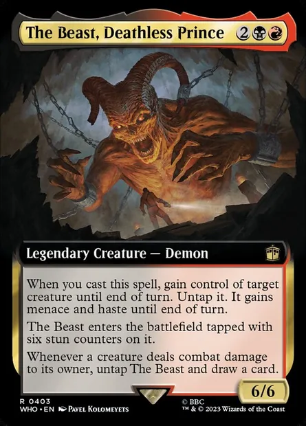 The Beast, Deathless Prince, Magic card WHO 403 — Doctor Who set