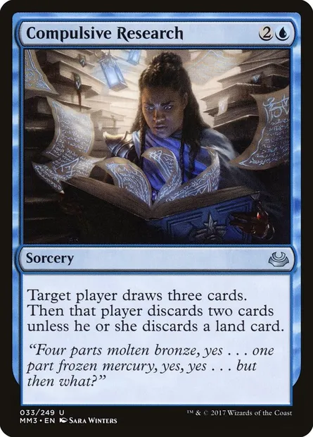 Compulsive Research, Magic card MM3 33 — Modern Masters 2017 set