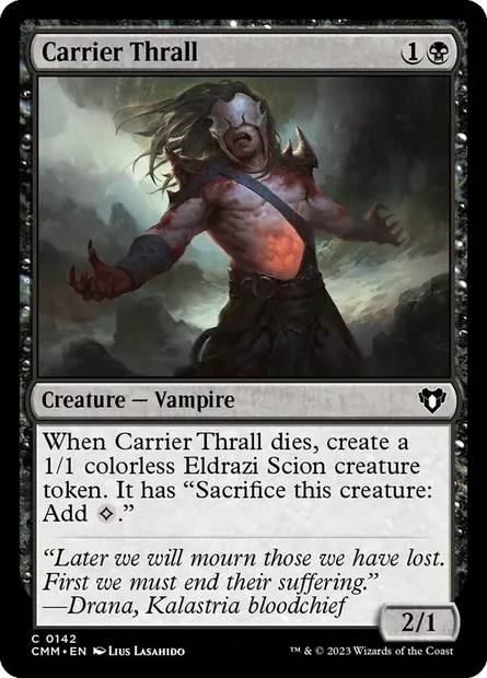 Carrier Thrall, Magic card CMM 142 — Commander Masters set