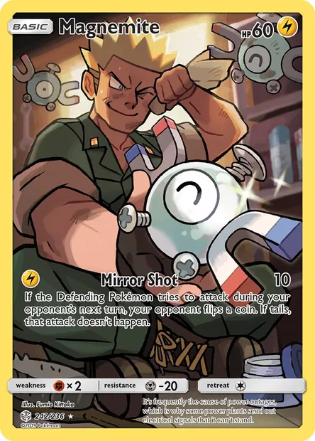Magnemite, Pokémon card CEC 242 — Cosmic Eclipse set