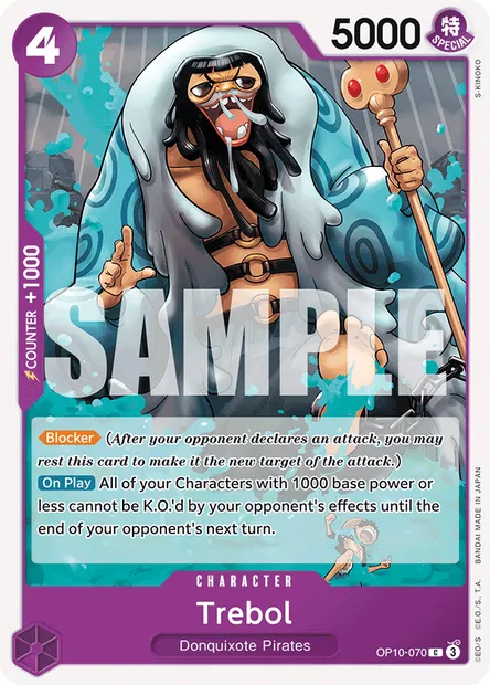 Trebol, One Piece card OP10-070 — ROYAL BLOOD set