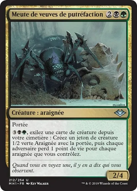 Meute de veuves de putréfaction, carte Magic MH1 212 — extension Horizons du Modern