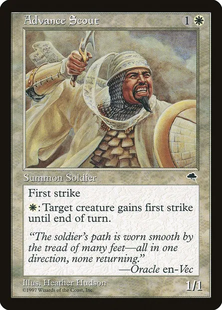 Eclaireur avancé, carte Magic TMP 1 — extension Tempête