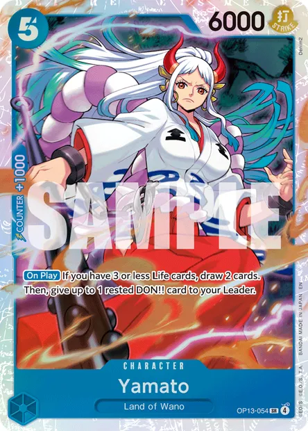 Yamato, One Piece card OP13-054 — CARRYING ON HIS WILL set