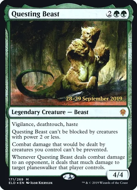 Questing Beast, Magic card PELD 171s — Throne of Eldraine Promos set