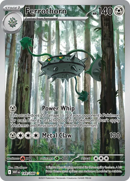 Ferrothorn, Pokémon card WHT 149 — White Flare set