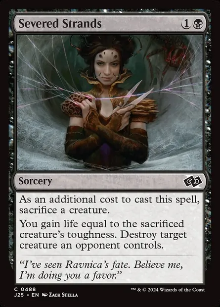 Severed Strands, Magic card J25 488 — Foundations Jumpstart set