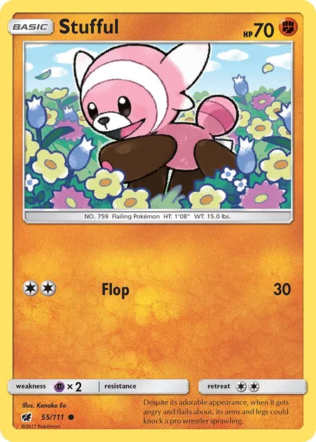 Stufful, Pokémon card CIN 55 — Crimson Invasion set