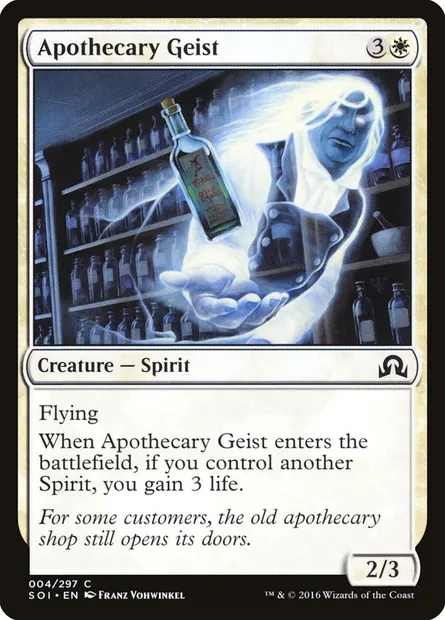 Apothecary Geist, Magic card SOI 4 — Shadows over Innistrad set