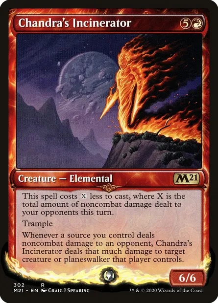 Chandra's Incinerator, Magic card M21 302 — Core Set 2021 set