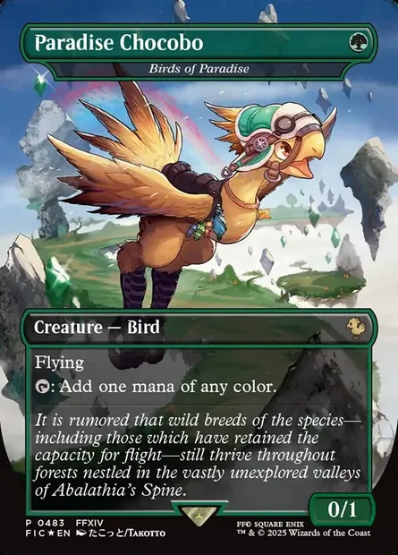 Birds of Paradise, Magic card FIC 483 — Final Fantasy Commander set