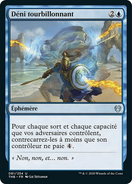 Déni tourbillonnant, carte Magic THB 81 — extension Theros Beyond Death