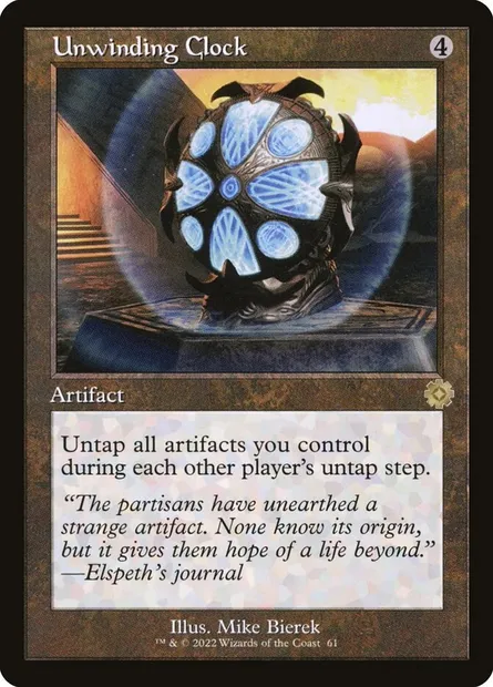 Unwinding Clock, Magic card BRR 61 — The Brothers' War Retro Artifacts set