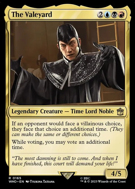 The Valeyard, Magic card WHO 165 — Doctor Who set