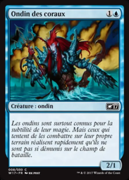 Ondin des coraux, carte Magic W17 8 — extension Welcome Deck 2017