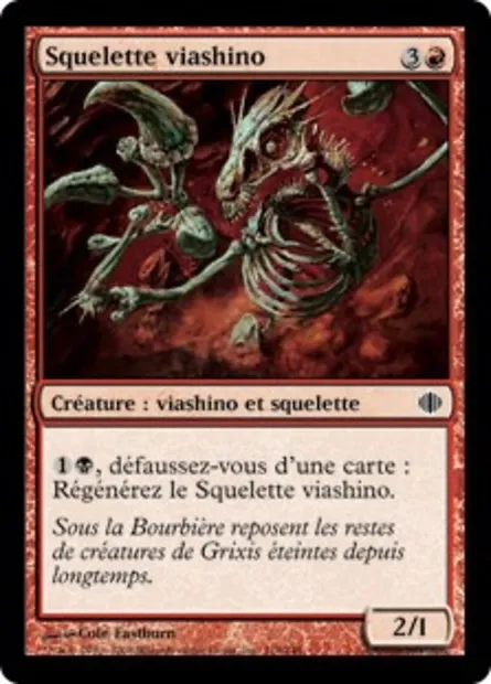 Squelette viashino, carte Magic ALA 118 — extension Les éclats d'Alara