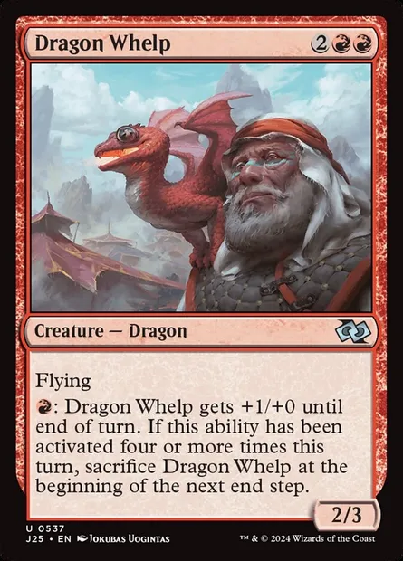 Dragon Whelp, Magic card J25 537 — Foundations Jumpstart set