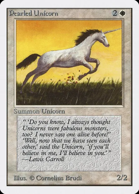 Pearled Unicorn, Magic card 2ED 31 — Unlimited Edition set