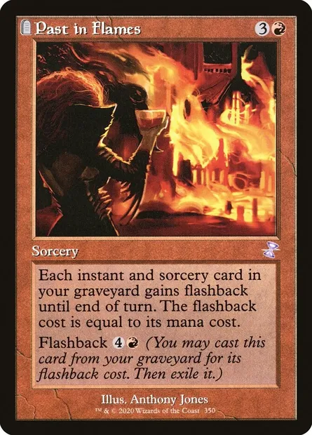 Past in Flames, Magic card TSR 350 — Time Spiral Remastered set