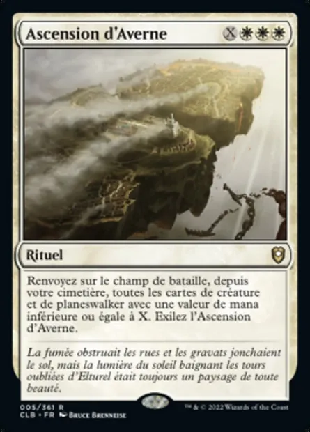 Ascension d'Averne, carte Magic CLB 5 — extension Commander Légendes : la bataille de la Porte de Baldur