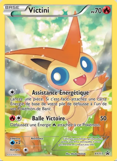 Victini, carte Pokémon XY 117 — extension Promo XY