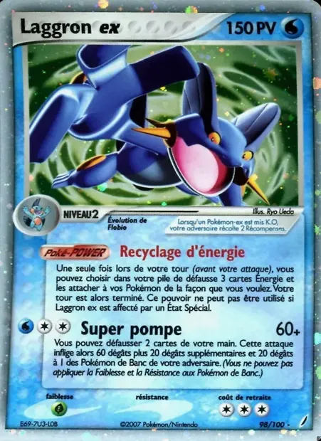 Laggron ex, carte Pokémon CG 98 — extension EX Gardiens de Cristal