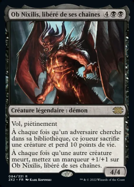 Ob Nixilis, libéré de ses chaînes, carte Magic 2X2 84 — extension Double Masters 2022