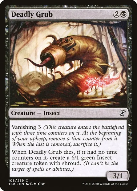 Deadly Grub, Magic card TSR 108 — Time Spiral Remastered set