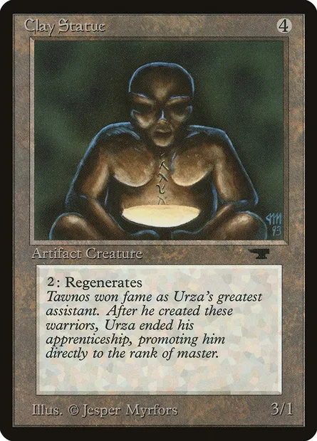 Statue d'argile, carte Magic ATQ 44 — extension Antiquities