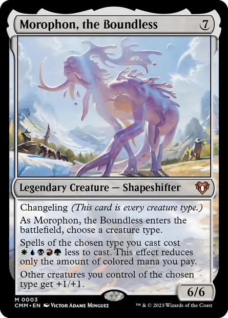 Morophon, the Boundless, Magic card CMM 3 — Commander Masters set
