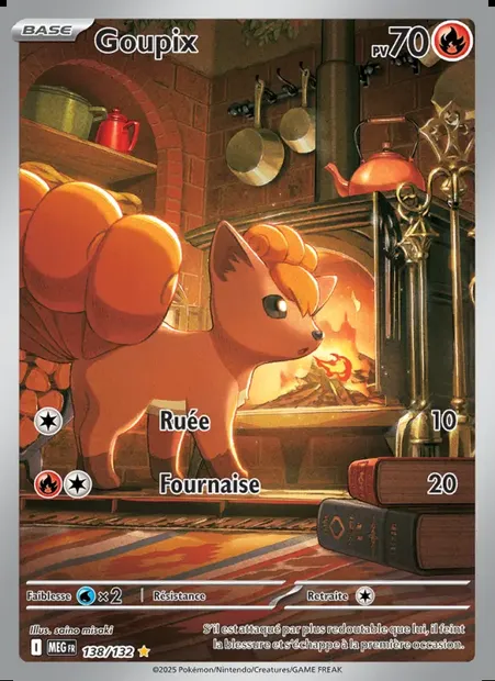 Goupix, carte Pokémon MEG 138 — extension Méga-Évolution