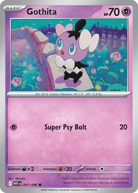 Gothita, Pokémon card WHT 041 — White Flare set