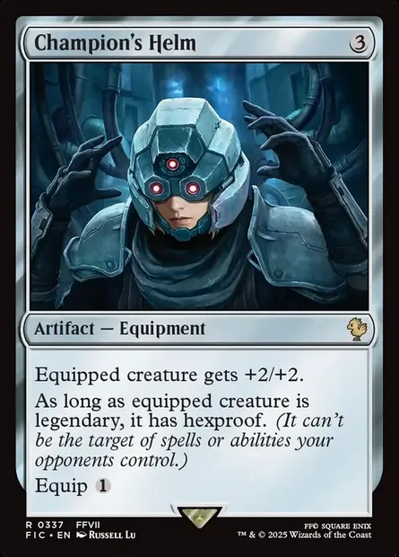 Champion's Helm, Magic card FIC 337 — Final Fantasy Commander set