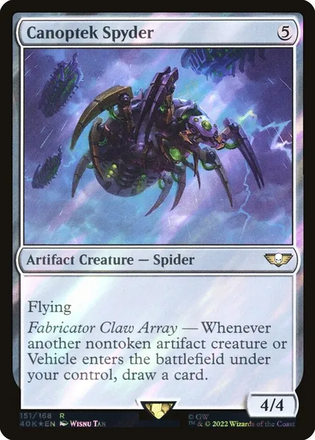 Canoptek Spyder, Magic card 40K 151★ — Warhammer 40,000 Commander set