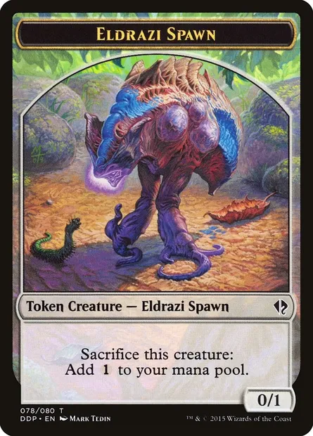 Eldrazi Spawn, carte Magic DDP 78 — extension Duel Decks: Zendikar vs. Eldrazi