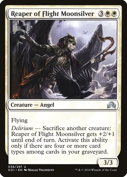 Reaper of Flight Moonsilver, Magic card SOI 36 — Shadows over Innistrad set