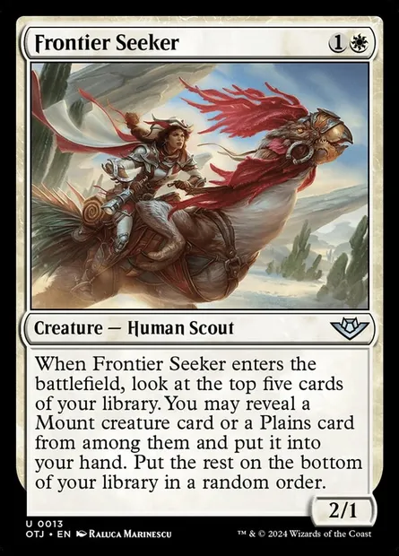 Frontier Seeker, Magic card OTJ 13 — Outlaws of Thunder Junction set