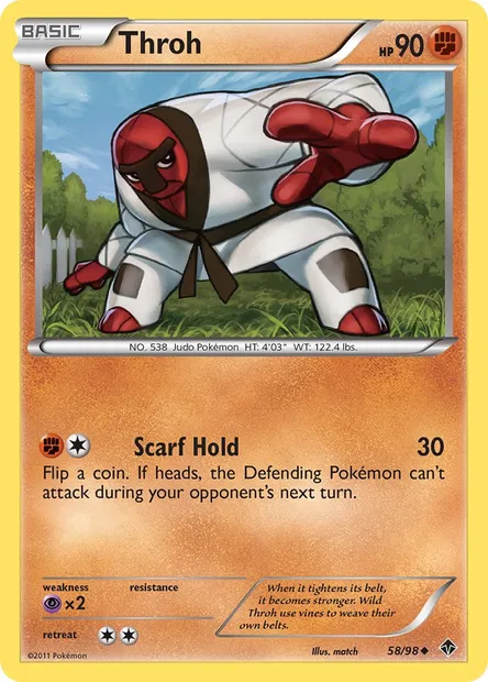 Throh, Pokémon card EPO 58 — Emerging Powers set