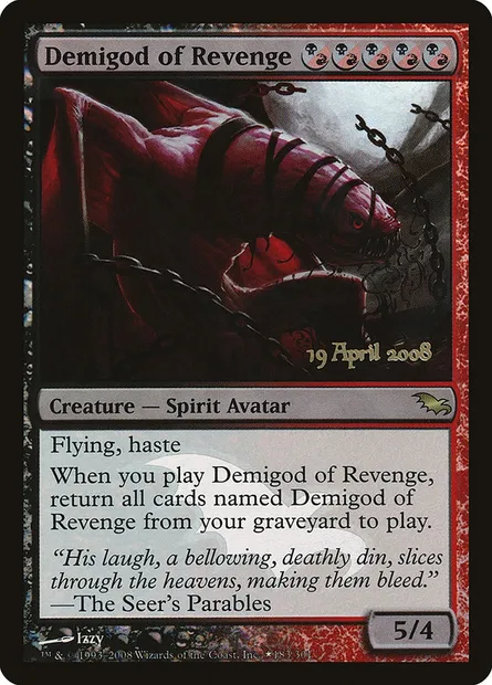 Demi-dieu de la revanche, carte Magic PSHM 183★ — extension Shadowmoor Promos
